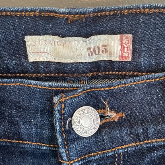 Levi’s 505 Straight dark blue denim pants - Picture 2 of 9